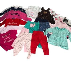 6 Months Baby Assorted Baby Clothing Set Bundle Carters & OshKosh B’Gosh 22 Pcs